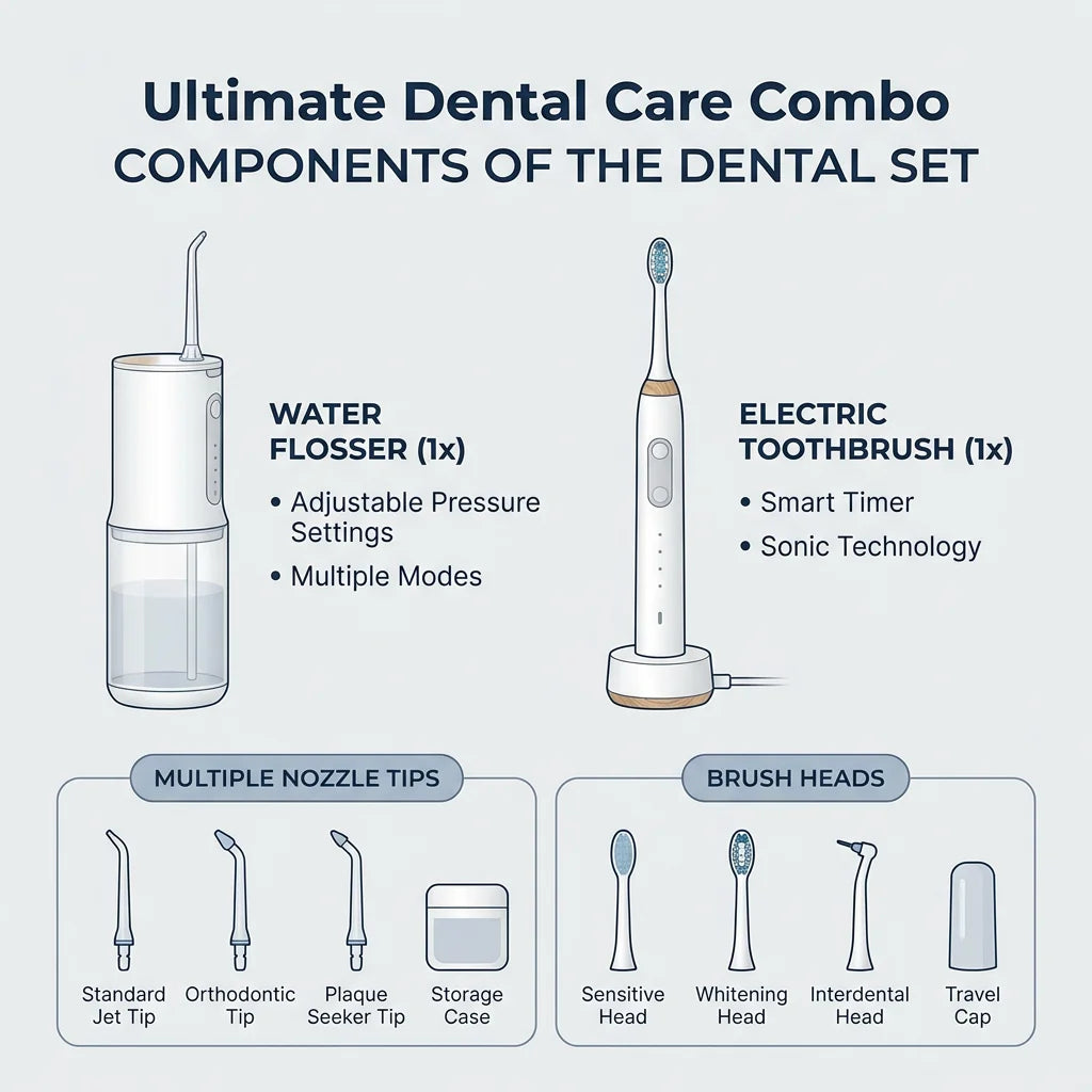 VPsmile New-05 Water Flosser & Toothbrush Set