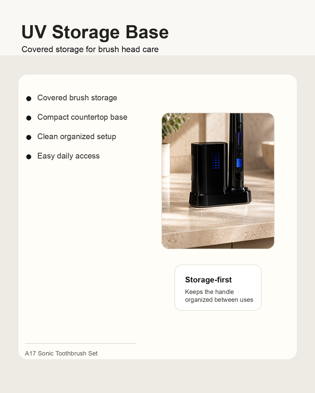 A17 Portable Sonic Toothbrush