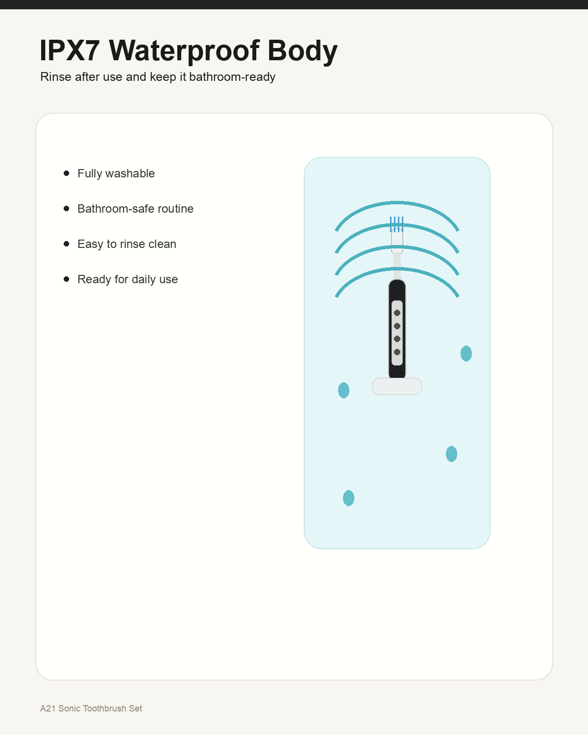A21 Premium Sonic Toothbrush