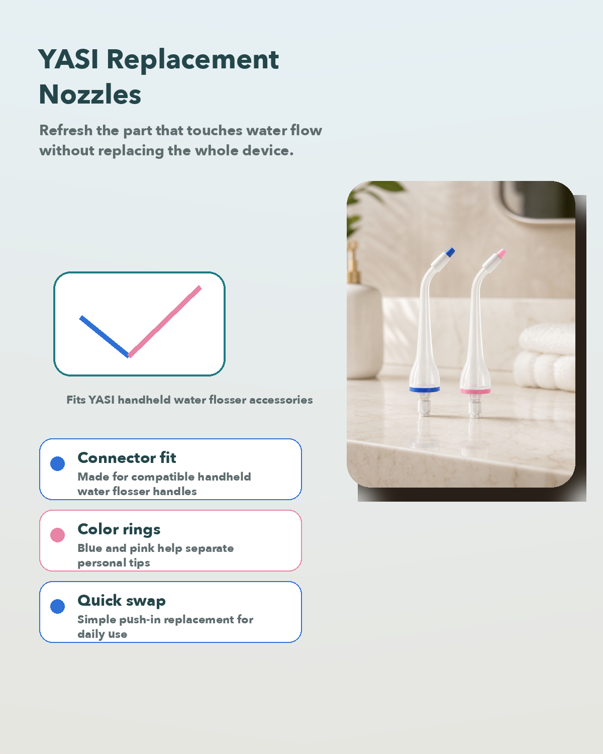 Water Flosser Replacement Nozzles
