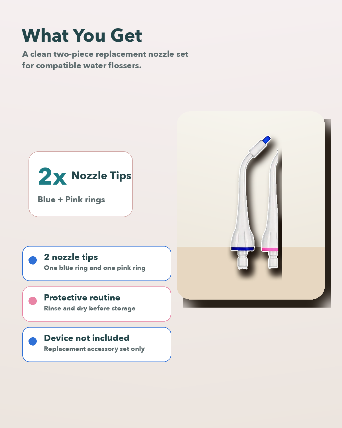 Water Flosser Replacement Nozzles