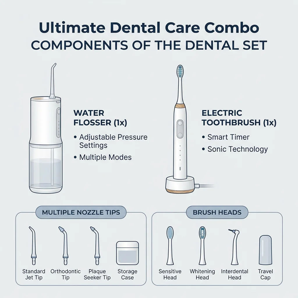 NEW05 Toothbrush & Water Flosser Set