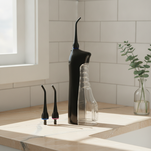 VPsmile V8 Portable Water Flosser in Black main product image